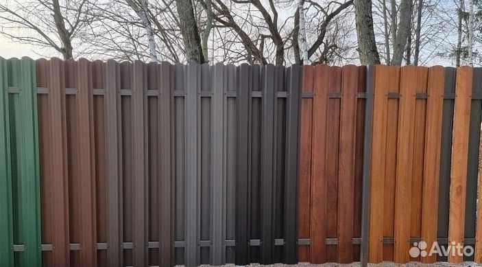 Шахматный штакетник