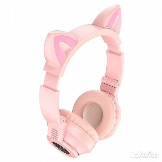 BT Гарнитура borofone BO-18 PinK CAT EAR