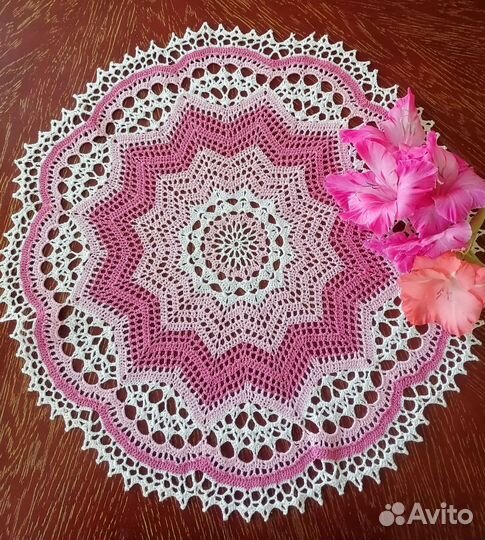 Вязание крючком Салфетки на стол