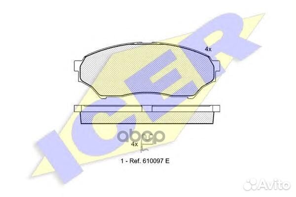 Колодки торм.дисковые 181443 Icer