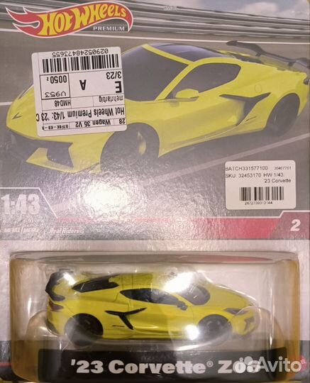 Hot wheels 1/43 corvette