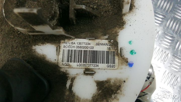 Насос топливный электрический opel astra J 2010