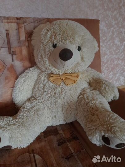 Большие мягкие игрушки собаки и медведи