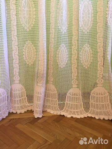 Шторы вязаные крючком. Скатерти