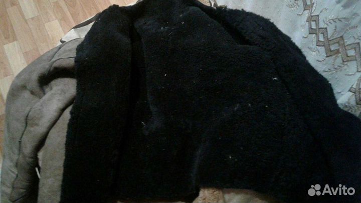 Шкура из натуральной дубленки с рукавами