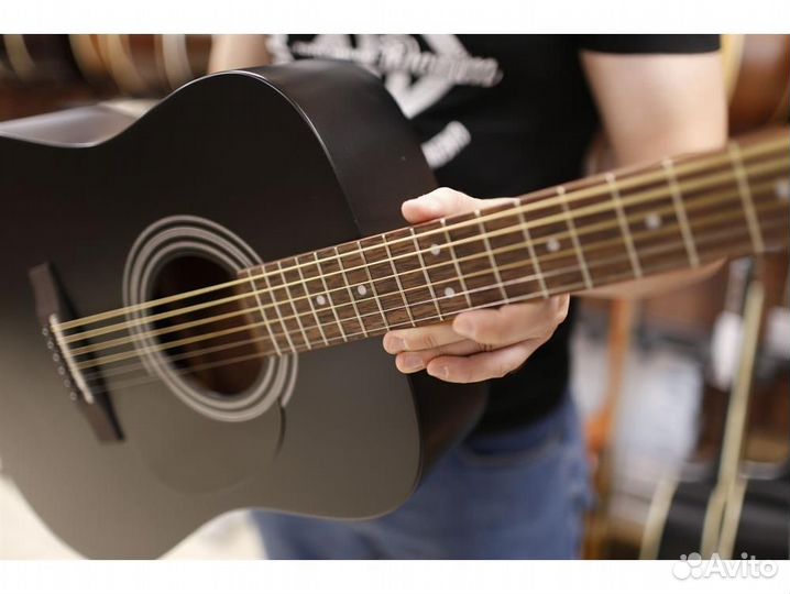 Cort AD810E-BKS электроакустическая черная гитара