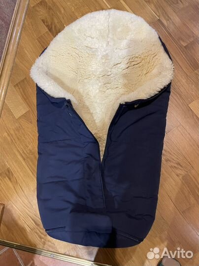 Конверт в коляску из натуральной овчины christ