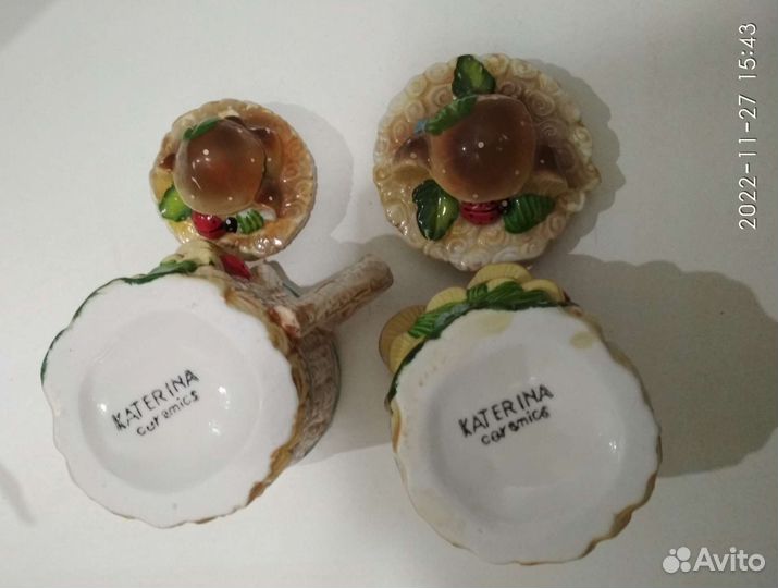 Чайник и сахарница керамика