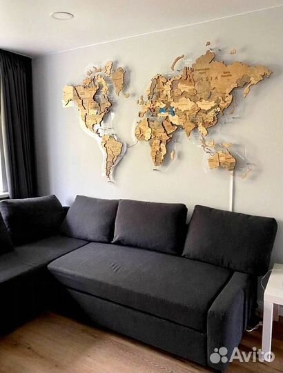 Декоративная карта мира