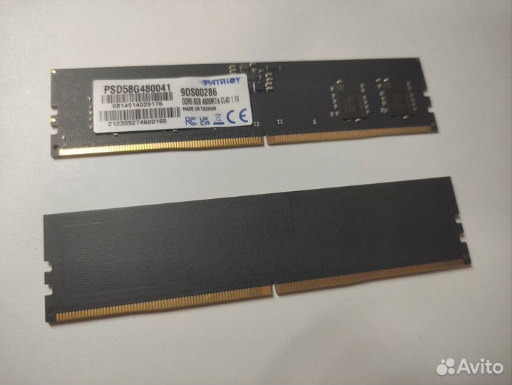 Оперативная память Patriot DDR 5 16gb 4800 mhz