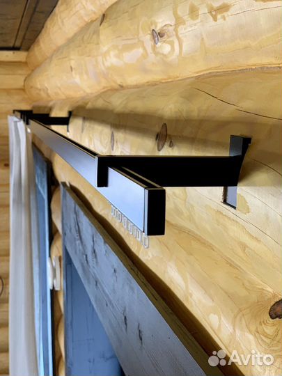 Черный карниз для штор карниз лофт