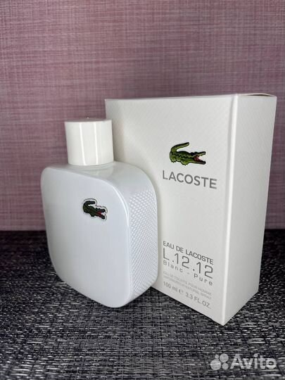 Духи мужские Lacoste L.12.12 Blanc – Pure (Euro)