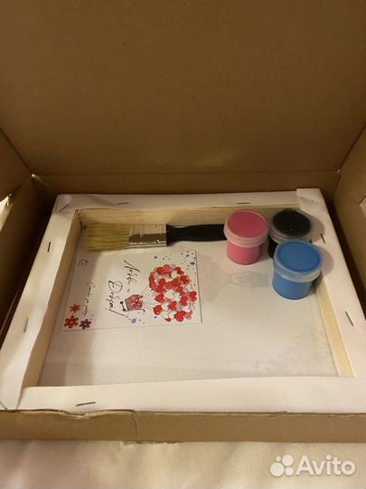 Подарочный набор Отпечатки рук на холсте