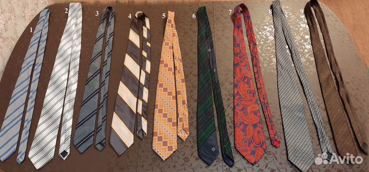 Галстуки мужские СССР винтаж Чехия Сирия Италия