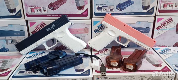 Пистолет детский водный электрический (Глок)