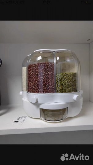 Диспенсер,Органайзер для сыпучих круп, для кухни