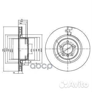 BG9009C Диск тормозной land rover range rover 3