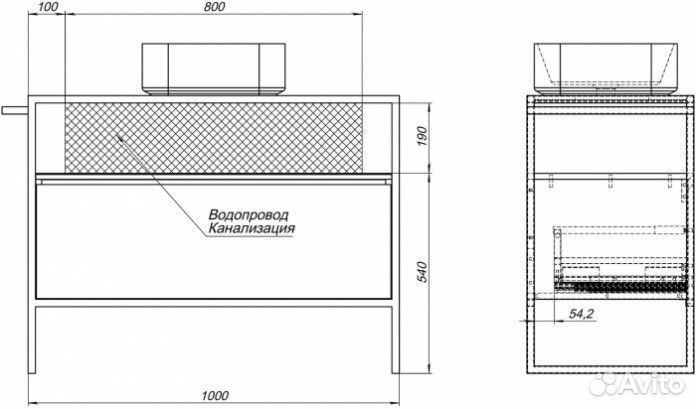 Мебель для ванной Allen Brau Priority 100 см белый