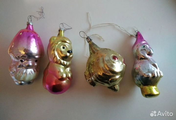 Елочные игрушки, винтаж