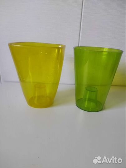 Кашпо для орхидей стекло и пластик