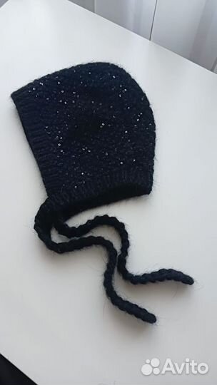 Чепчик женский с пайетками королевскими