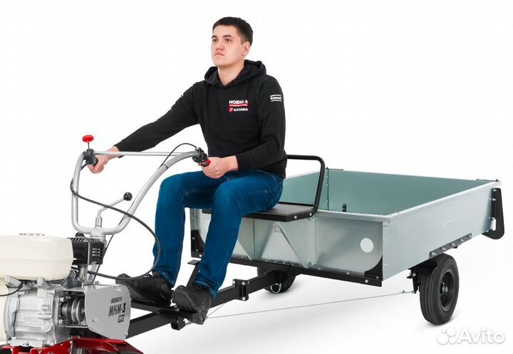 Прицеп для мотоблока тпм-500 про оцинкованный