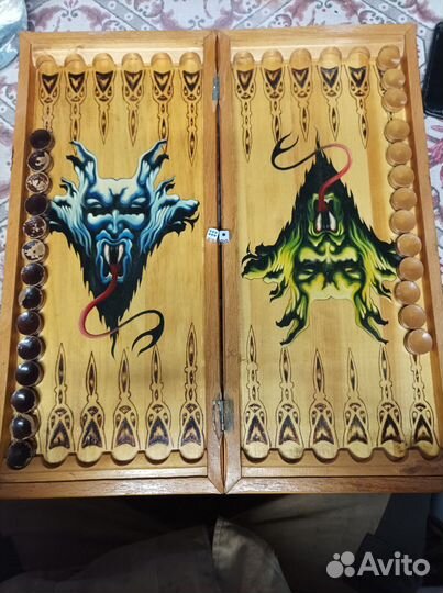 Нарды резные ручной работы. Резерв до 5.05