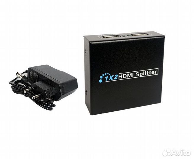 Hdmi cплиттер c 1 на 2 порта (1 вход - 2 на выход)