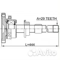 Полуось правая 29X445