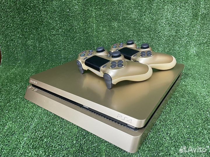 Sony playstation 4 slim gold edition +игры