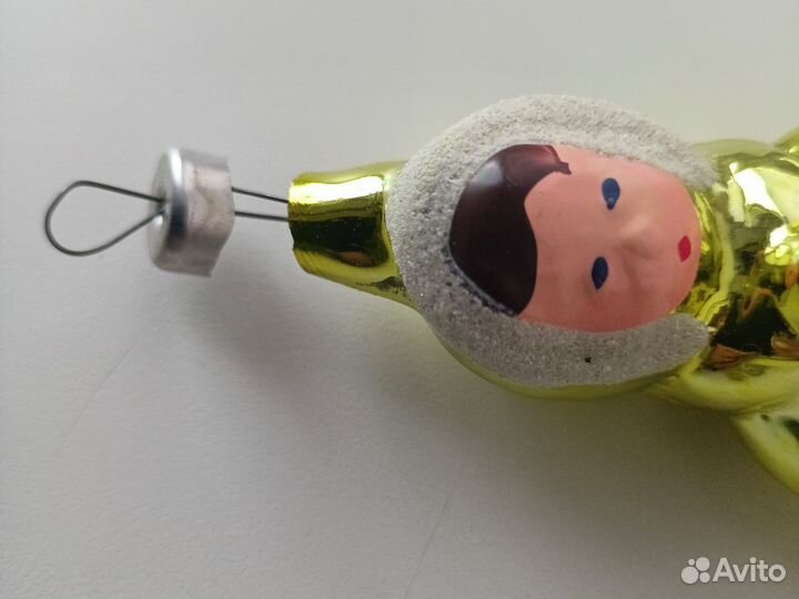 Новогодняя советская игрушка девочка