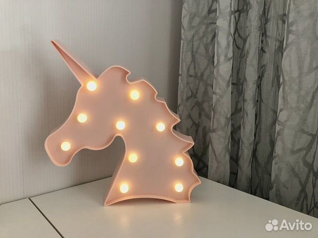 Ночник в форме единорога