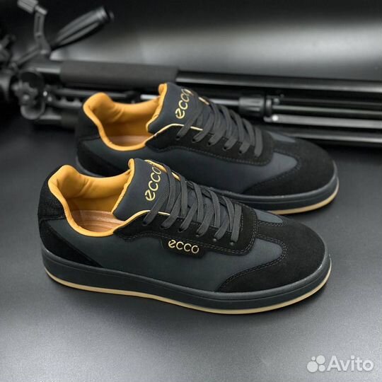 Кеды мужские натуральная замша ecco