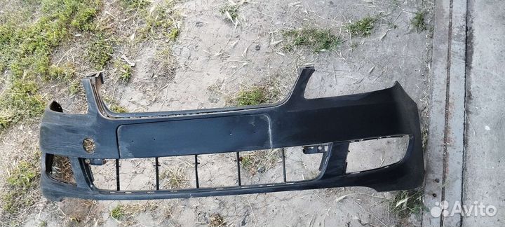 Передний бампер Skoda Fabia 2 Рестайлинг