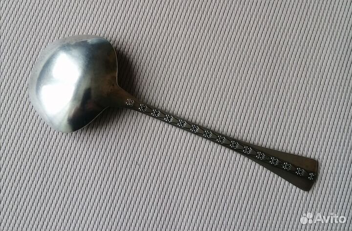 Серебряная ложка для салата СССР, 916 пробы