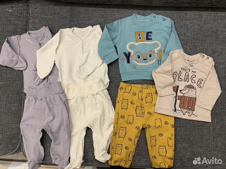 Вещи пакетом 56 62 на малыша