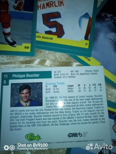 Карточки игроков CHL