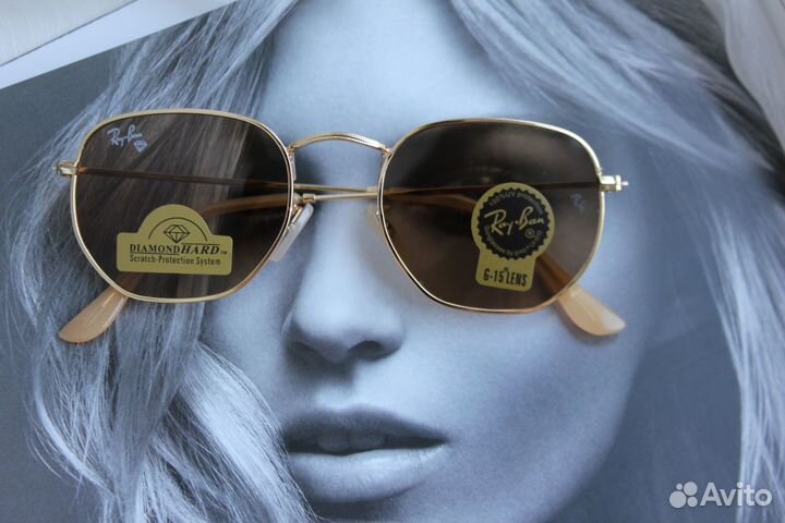 Очки ray ban hexagonal
