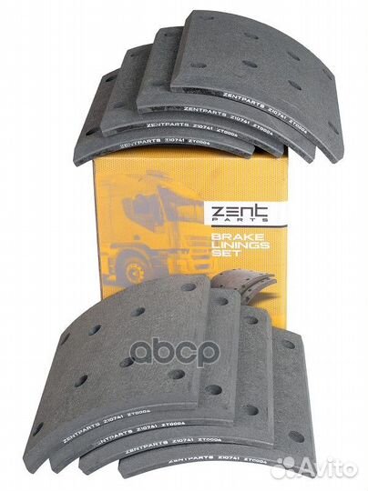 Z10741 накладки торм. с заклепками STD 19187