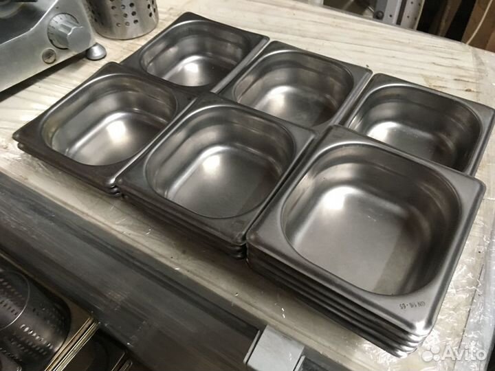 Гастроемкость нержавеющая luxstahl GN 1/6/100 мм