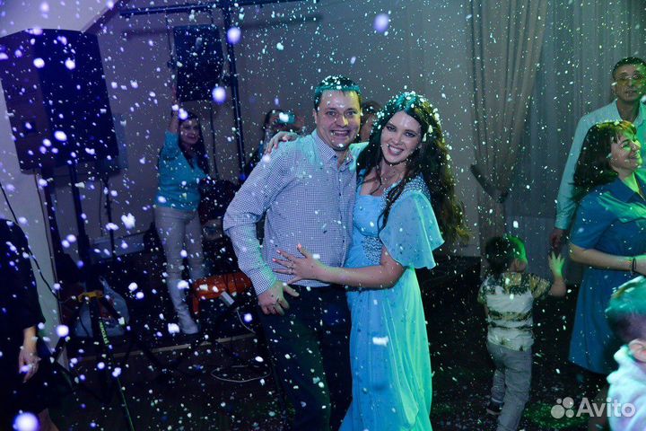 Тяжелый дым на свадьбу, мероприятие, фонтаны, снег