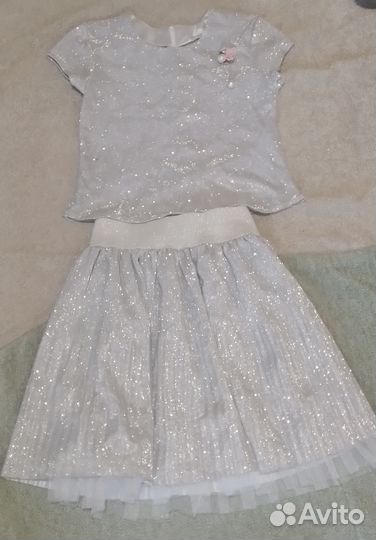 Праздничный костюм юбка и блуза