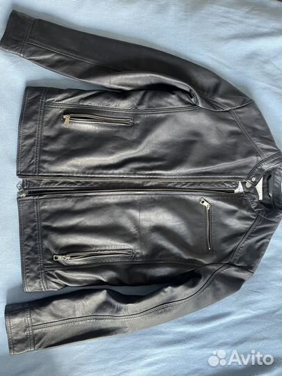 Кожаная куртка мужская s 46 размер