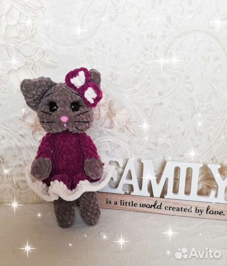 Плюшевые вязаные игрушки