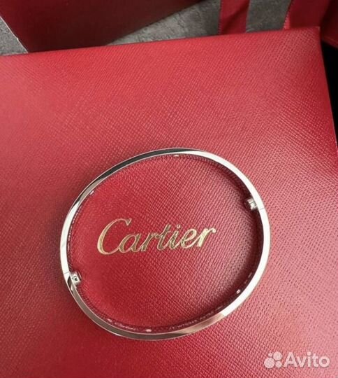 Браслет Cartier Love с 4мя бриллиантами 750