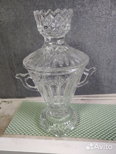 Самовар сувенирный. Хрусталь. 80 е гг