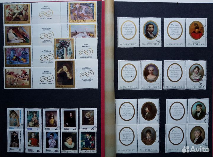 Альбом с марками Польша, 22х30 см., 10л