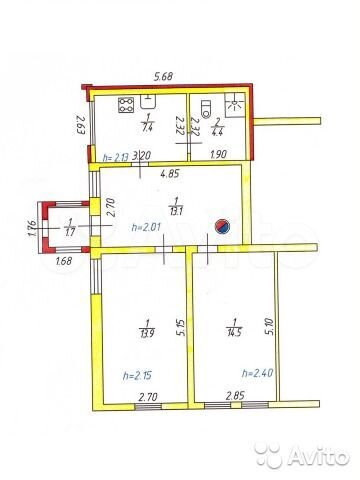 Дом 53,3 м² на участке 4,5 сот.