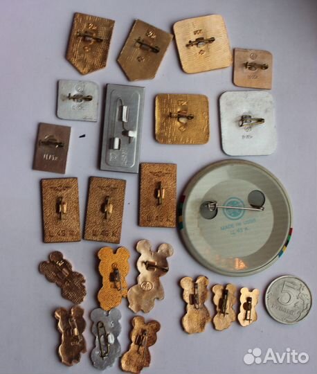 Олимпийские мишки,Олимпиада 80 и Наборы значков