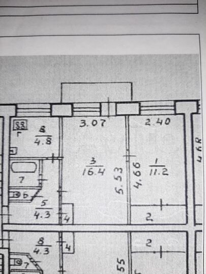 2-к. квартира, 42,2 м², 4/5 эт.